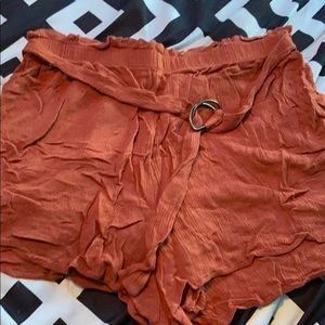 Flowey orange shorts